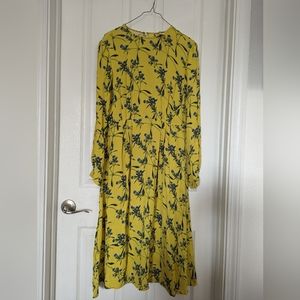 🔴5 for $20 yellow floral h&m dress